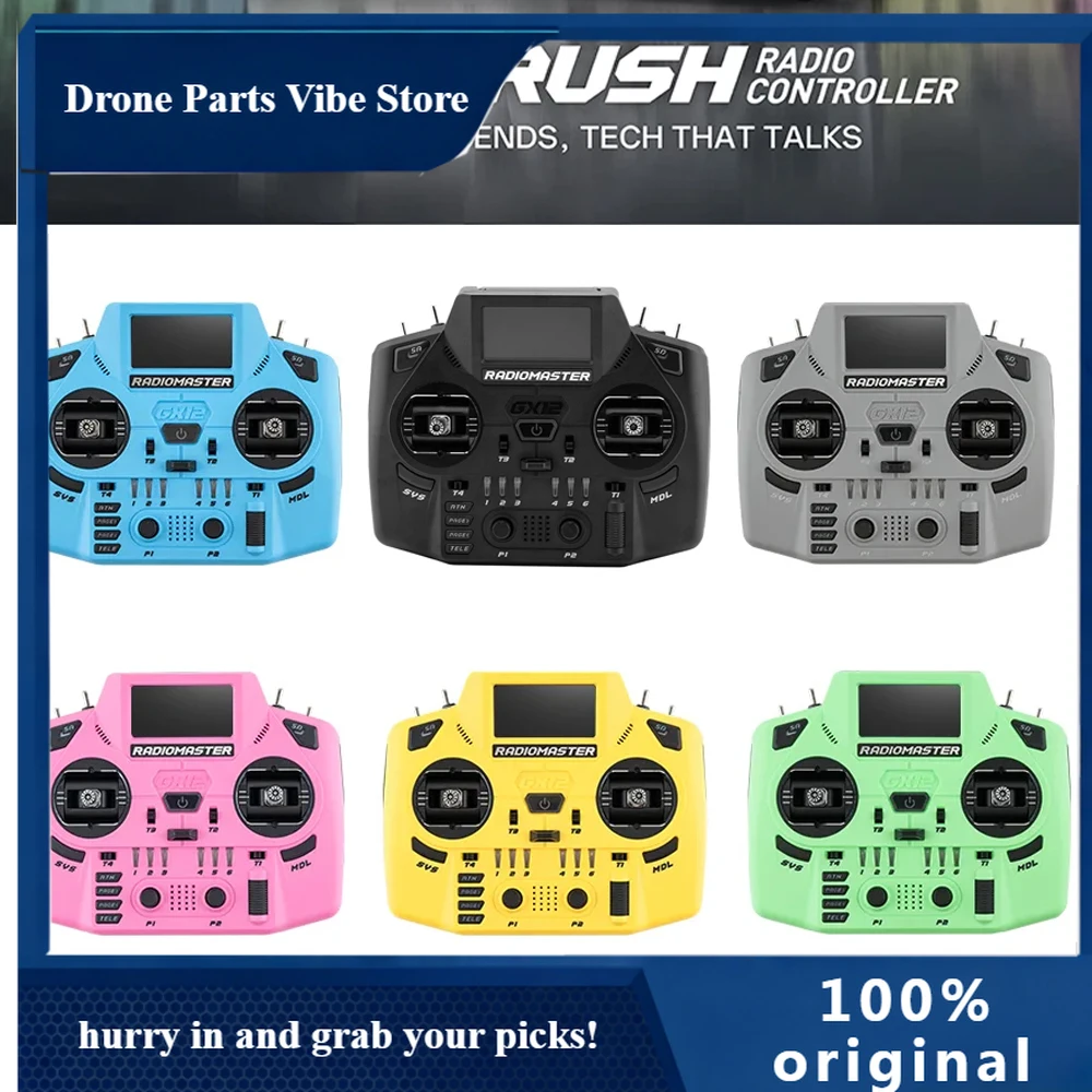 FyRadiomaster GX12 Crush 1000HZ 3D Digital CNC Hall Gimbal Dual Band Antenna emini XROSSBAND EXpressLRS Radio Controller
FyRadiomaster GX12 Crush 1000HZ 3D Digital CNC Hall Gimbal Dual Band Antenna emini XROSSBAND EXpressLRS Radio Controller