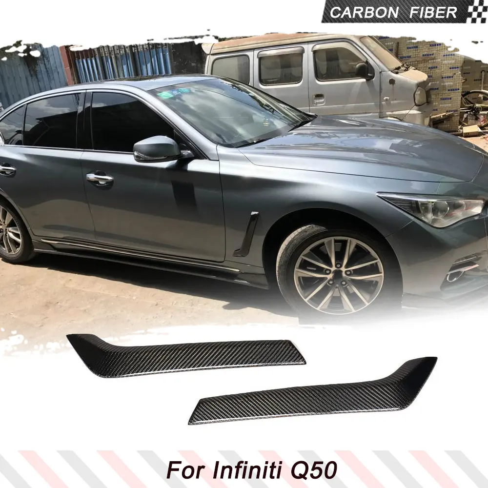For Infiniti Q50 Base Standard and Sport 2014 - 2019 Carbon Fiber Car Side Door Fender Air Vent Decorations Spoiler Canards Kits
For Infiniti Q50 Base Standard and Sport 2014 - 2019 Carbon Fiber Car Side Door Fender Air Vent Decorations Spoiler Canards Kits