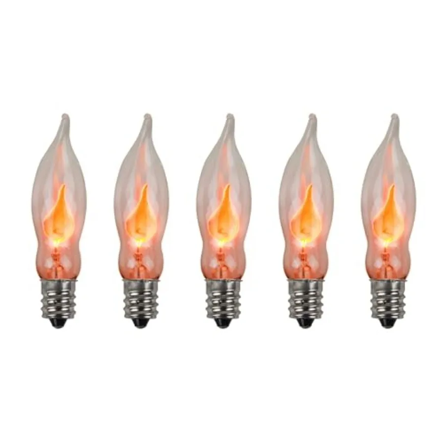 ® A101 Flicker Flame Light Bulb - 3 Watt, 130 Volt, E12 Candelabra Base, Nickel Plated Base - Dances with a Flickering Orange G
® A101 Flicker Flame Light Bulb - 3 Watt, 130 Volt, E12 Candelabra Base, Nickel Plated Base - Dances with a Flickering Orange G