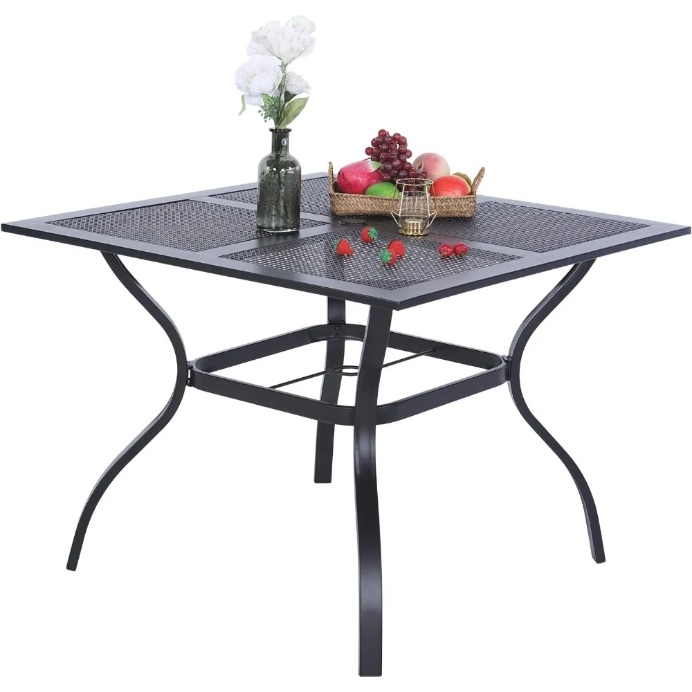 37 Inch Outdoor Dining Table Metal Steel Mesh Patio Dining Table Umbrella Table with 1.57" Umbrella Hole
37 Inch Outdoor Dining Table Metal Steel Mesh Patio Dining Table Umbrella Table with 1.57" Umbrella Hole
