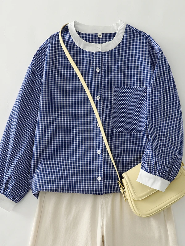 Casual Sle Long Sve Plaid irt Color Blo Design Anti-Aging for Young Women Spring Faion plus Size Women's Top
Casual Sle Long Sve Plaid irt Color Blo Design Anti-Aging for Young Women Spring Faion plus Size Women's Top