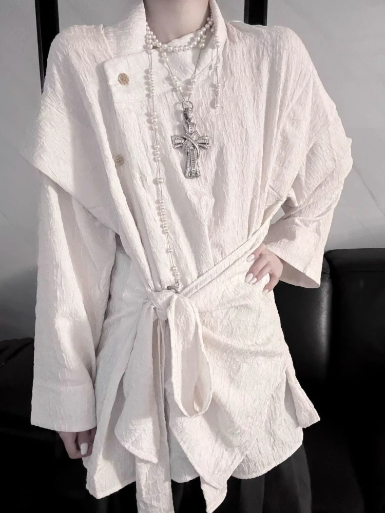 Осенняя винтажная рубашка с повязками на пуговицах, женская нижняя рубашка Y2k Harajuku, свободные блузки в стиле ретро, повседневные модные топы с длинными рукавами, новинка
Осенняя винтажная рубашка с повязками на пуговицах, женская нижняя рубашка Y2k Harajuku, свободные блузки в стиле ретро, повседневные модные топы с длинными рукавами, новинка