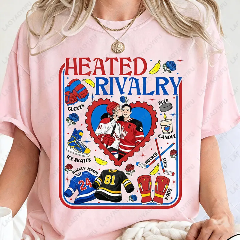 Футболка для влюбленных с принтом «2026 Heated Rivalry Romance», трендовая хлопковая футболка для пар, подарок для фанатов хоккейных команд
Футболка для влюбленных с принтом «2026 Heated Rivalry Romance», трендовая хлопковая футболка для пар, подарок для фанатов хоккейных команд