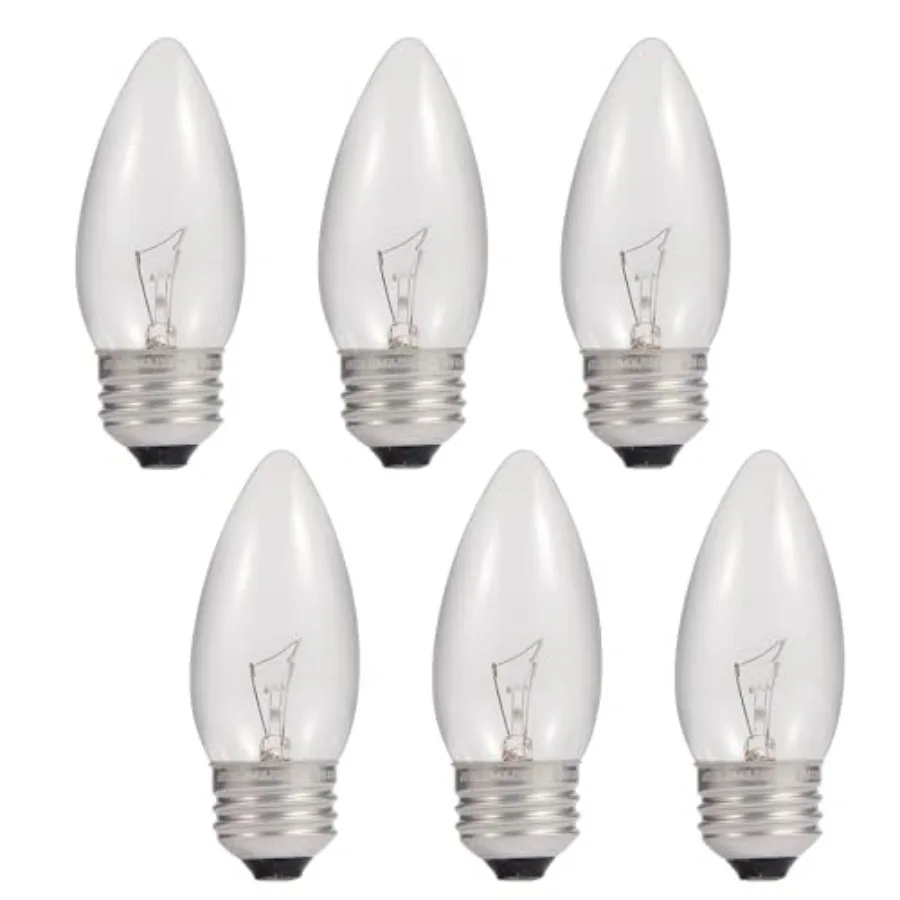 40W Incandescent Equivalent Energy Torpedo Tip Chandelier with Crystal Clear Incandescent Light Bulbs Tip Light Bulb and Medium
40W Incandescent Equivalent Energy Torpedo Tip Chandelier with Crystal Clear Incandescent Light Bulbs Tip Light Bulb and Medium