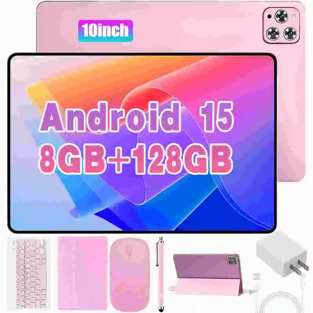 Android 15 10'' Tablet 8+128GB Ultra Slim Lightweight Kids Education Tablet with Full Set Keyboard Mouse Stylus Case Dual Speaker Home Office Tablet
Android 15 10'' Tablet 8+128GB Ultra Slim Lightweight Kids Education Tablet with Full Set Keyboard Mouse Stylus Case Dual Speaker Home Office Tablet