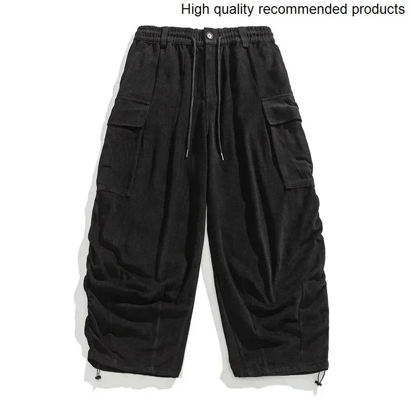Casual High Cotton Quality Wash Baggy Pants Men Japanese Streetwear Fashion Loose Wide Leg Cargo Pants Cityboy Plus Size Trouser
Casual High Cotton Quality Wash Baggy Pants Men Japanese Streetwear Fashion Loose Wide Leg Cargo Pants Cityboy Plus Size Trouser