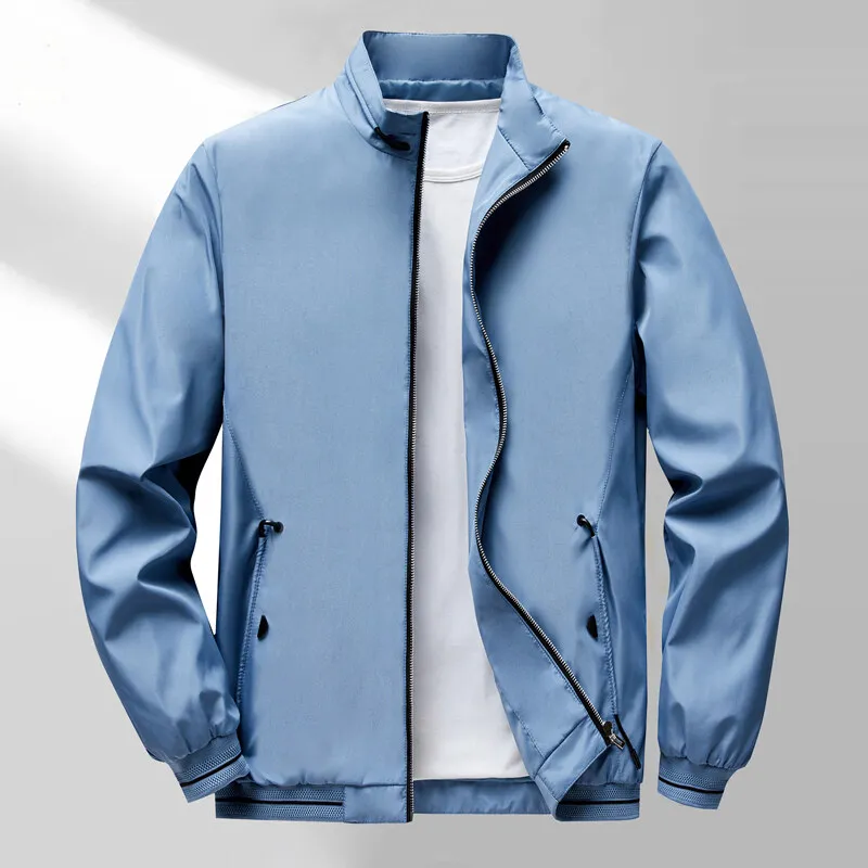 Fashion Handsome Spring Baseball Collar Business Casual Jacket Spring Autumn Jacket Brand Men's New Stand Collar Baseball Jacket
Fashion Handsome Spring Baseball Collar Business Casual Jacket Spring Autumn Jacket Brand Men's New Stand Collar Baseball Jacket