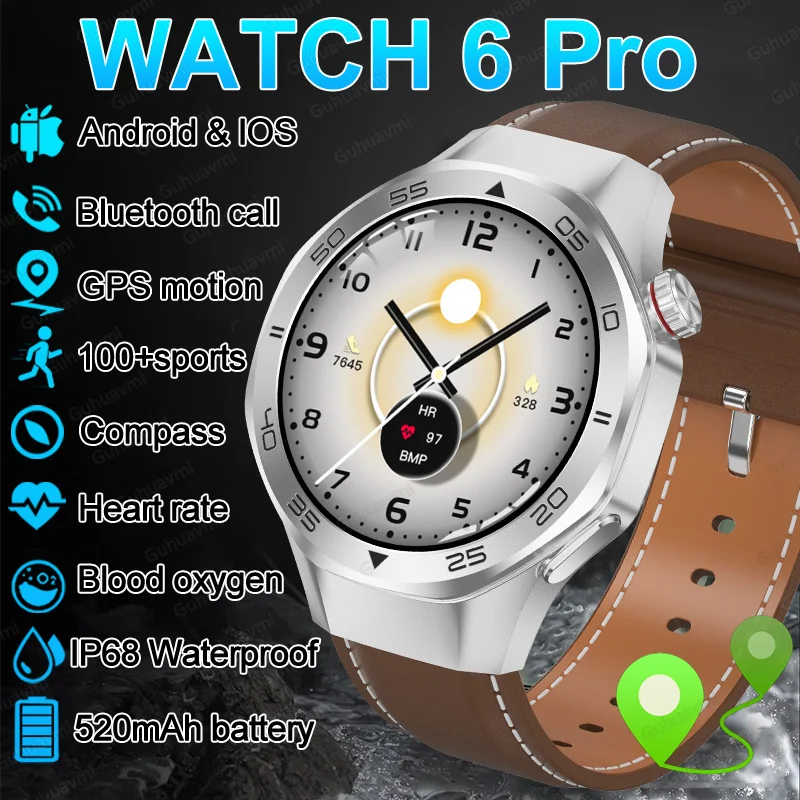 Original 1:1 Watch 6 Pro GPS Smart Watch IP69 Waterproof Outdoor Compass 100+ Sports Fitness trackr Smart watches For man 2026
Original 1:1 Watch 6 Pro GPS Smart Watch IP69 Waterproof Outdoor Compass 100+ Sports Fitness trackr Smart watches For man 2026