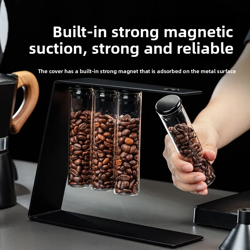 Прозрачная банка для хранения кофейных зерен с подставкой-дисплеем, магнитная подставка для пробирок, односторонний выпускной клапан, портативный кофейный инструмент
Прозрачная банка для хранения кофейных зерен с подставкой-дисплеем, магнитная подставка для пробирок, односторонний выпускной клапан, портативный кофейный инструмент