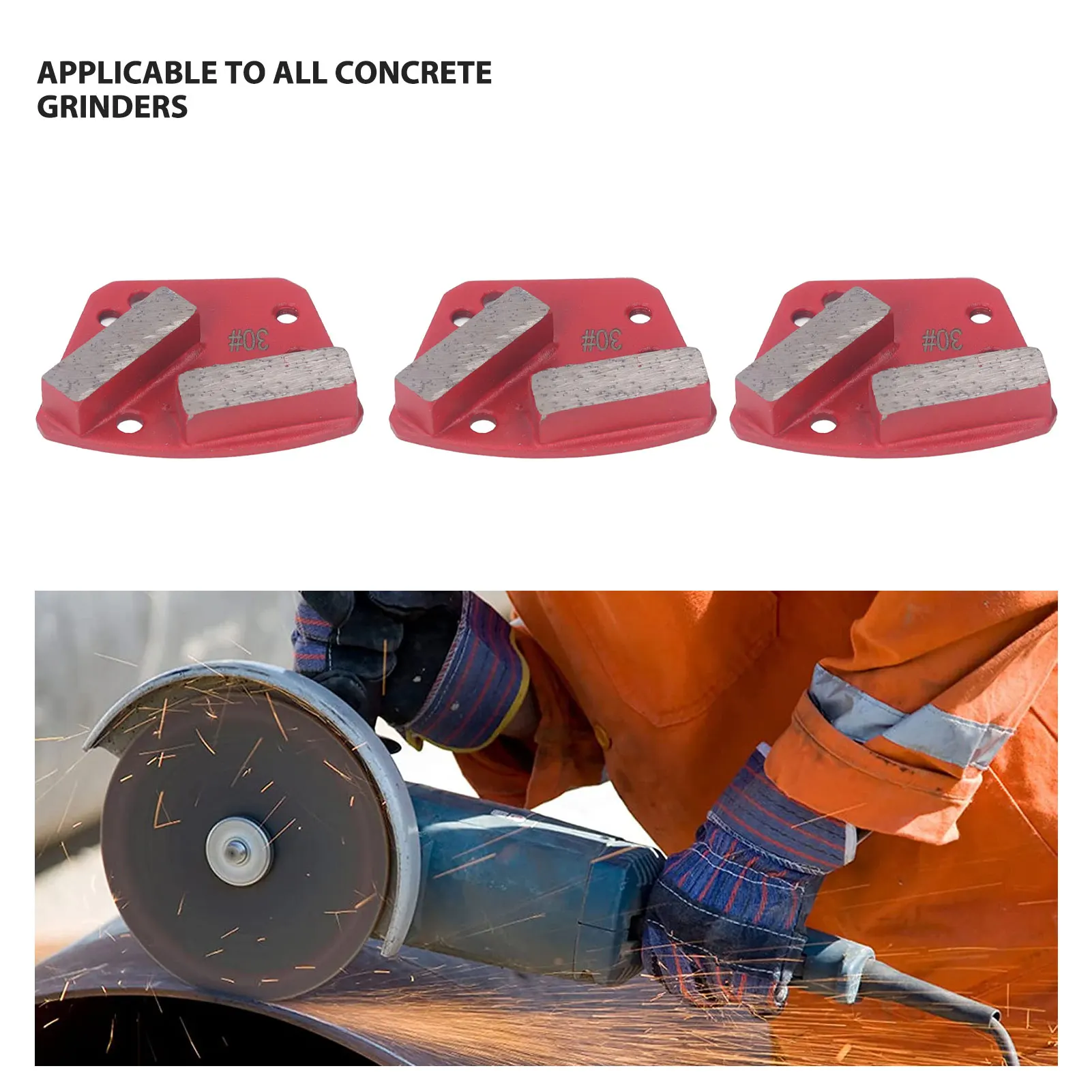 3Pcs Trapezoid Grinding Shoes Grinding Shoes 30 Grits Trapezoid Concrete Floor Cutting Tool 2 Long Teeth
3Pcs Trapezoid Grinding Shoes Grinding Shoes 30 Grits Trapezoid Concrete Floor Cutting Tool 2 Long Teeth