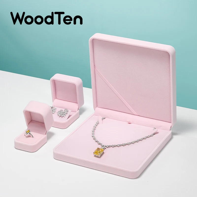 WoodTen Velvet Ring Box Earring Pink Jewelry Box Necklace Bracelet Storage Case Jewelry Organizer Jewelry Gift Box for Wedding
WoodTen Velvet Ring Box Earring Pink Jewelry Box Necklace Bracelet Storage Case Jewelry Organizer Jewelry Gift Box for Wedding
