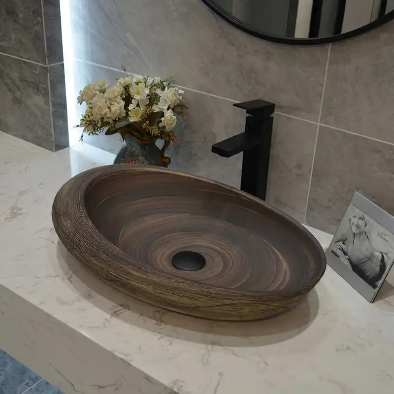 Retro Table Basin Outdoor Wash Courtyard Art Bathroom Ceramic Washbasin Balcony Wash Home
Retro Table Basin Outdoor Wash Courtyard Art Bathroom Ceramic Washbasin Balcony Wash Home