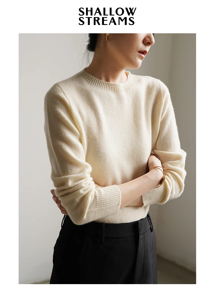 Shallow Streams Seamless One-Piece Wool Knitwear round Neck Long Sleeve Base Shirt Warm Top Winter Women's Casual Style Pure ...
Shallow Streams Seamless One-Piece Wool Knitwear round Neck Long Sleeve Base Shirt Warm Top Winter Women's Casual Style Pure ...