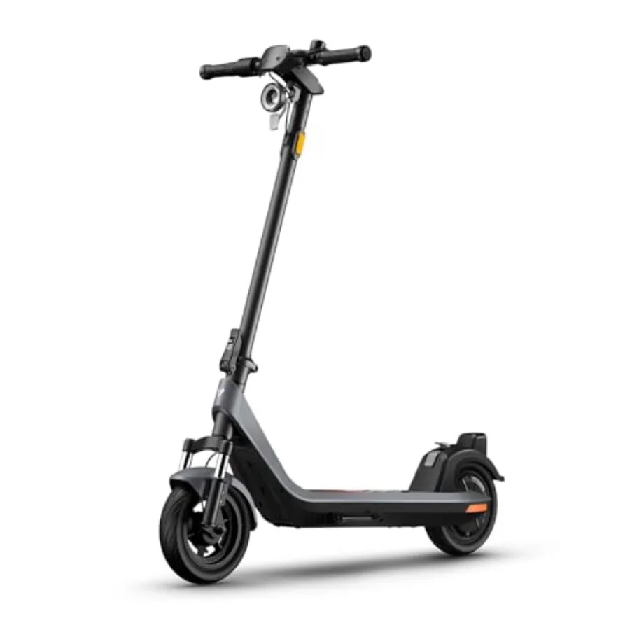 Electric scooter for adult commuting: aluminum alloy frame, matte black finish, foldable handlebars and dual suspension for smo
Electric scooter for adult commuting: aluminum alloy frame, matte black finish, foldable handlebars and dual suspension for smo