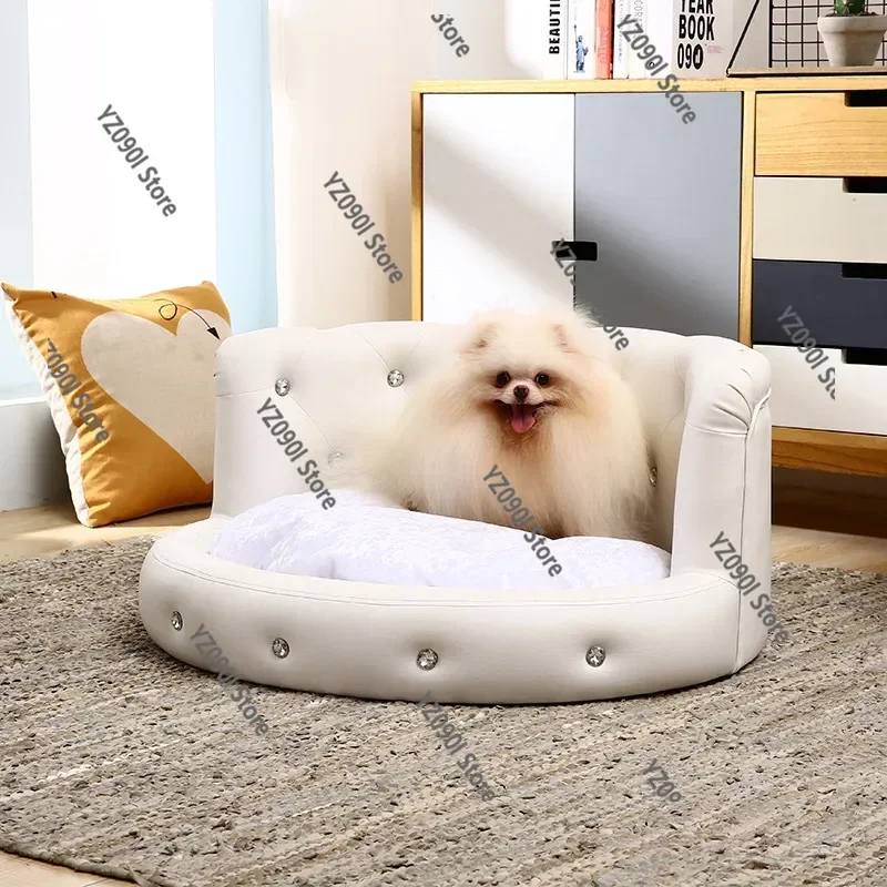 Medium & Small Pet Sofa Bed, Fashion Leather Removable Washable Kennel All Season Universal for Dog Cat
Medium & Small Pet Sofa Bed, Fashion Leather Removable Washable Kennel All Season Universal for Dog Cat