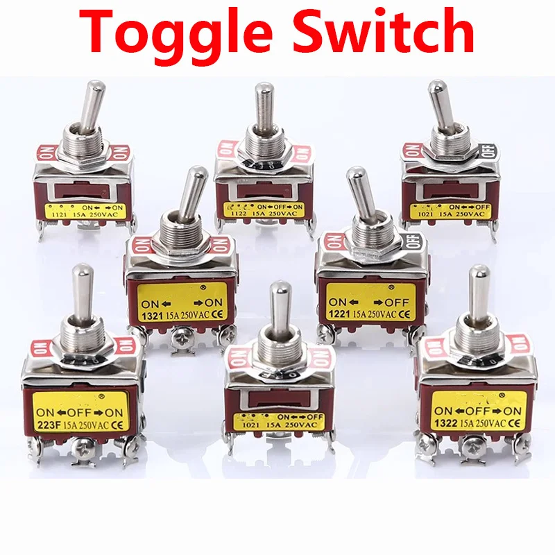 1PCS,High-end Toggle Rocker Button Switch,2/3/4/6/8/9/12 Pin,Self Reset/Self-locking,Silver Contact Copper Pin,12mm,250V 15A
1PCS,High-end Toggle Rocker Button Switch,2/3/4/6/8/9/12 Pin,Self Reset/Self-locking,Silver Contact Copper Pin,12mm,250V 15A
