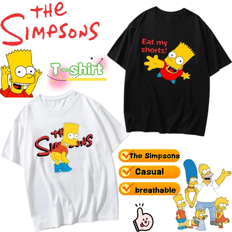 Новая футболка с короткими рукавами The Simpsons Marge Bart, высококачественная футболка с аниме-принтом, креативная летняя универсальная простая милая футболка для пары
Новая футболка с короткими рукавами The Simpsons Marge Bart, высококачественная футболка с аниме-принтом, креативная летняя универсальная простая милая футболка для пары