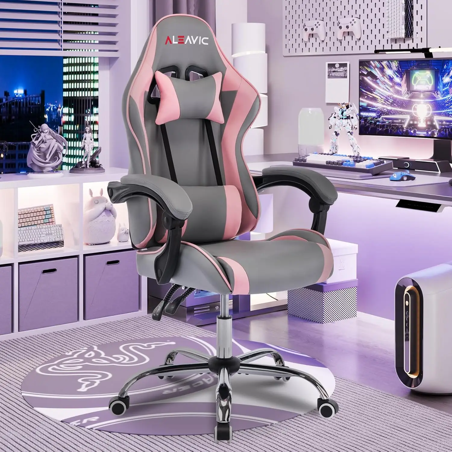 Gaming Chair with Massager, Fabric Gaming Chairs for Adults, Ergonomic Gamer Chair with Adjustable Headrest and, Customized
Gaming Chair with Massager, Fabric Gaming Chairs for Adults, Ergonomic Gamer Chair with Adjustable Headrest and, Customized