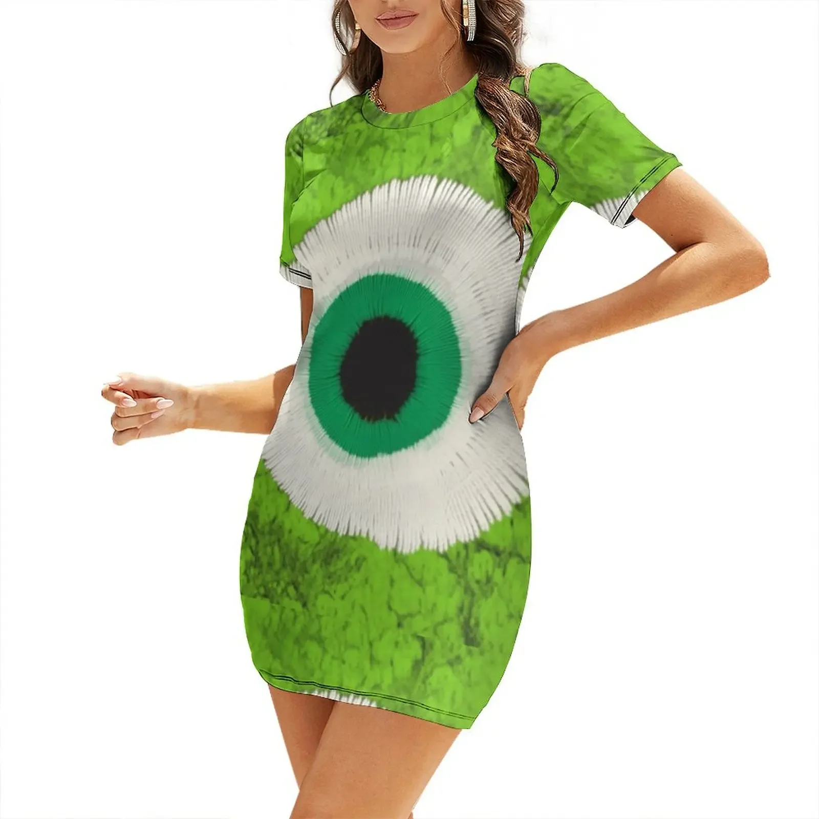 Eyes on the road Rhonda Short-Sleeved Dress Elegant gowns Women's summer skirt summer dresses for women 2025 Dress 
Eyes on the road Rhonda Short-Sleeved Dress Elegant gowns Women's summer skirt summer dresses for women 2025 Dress