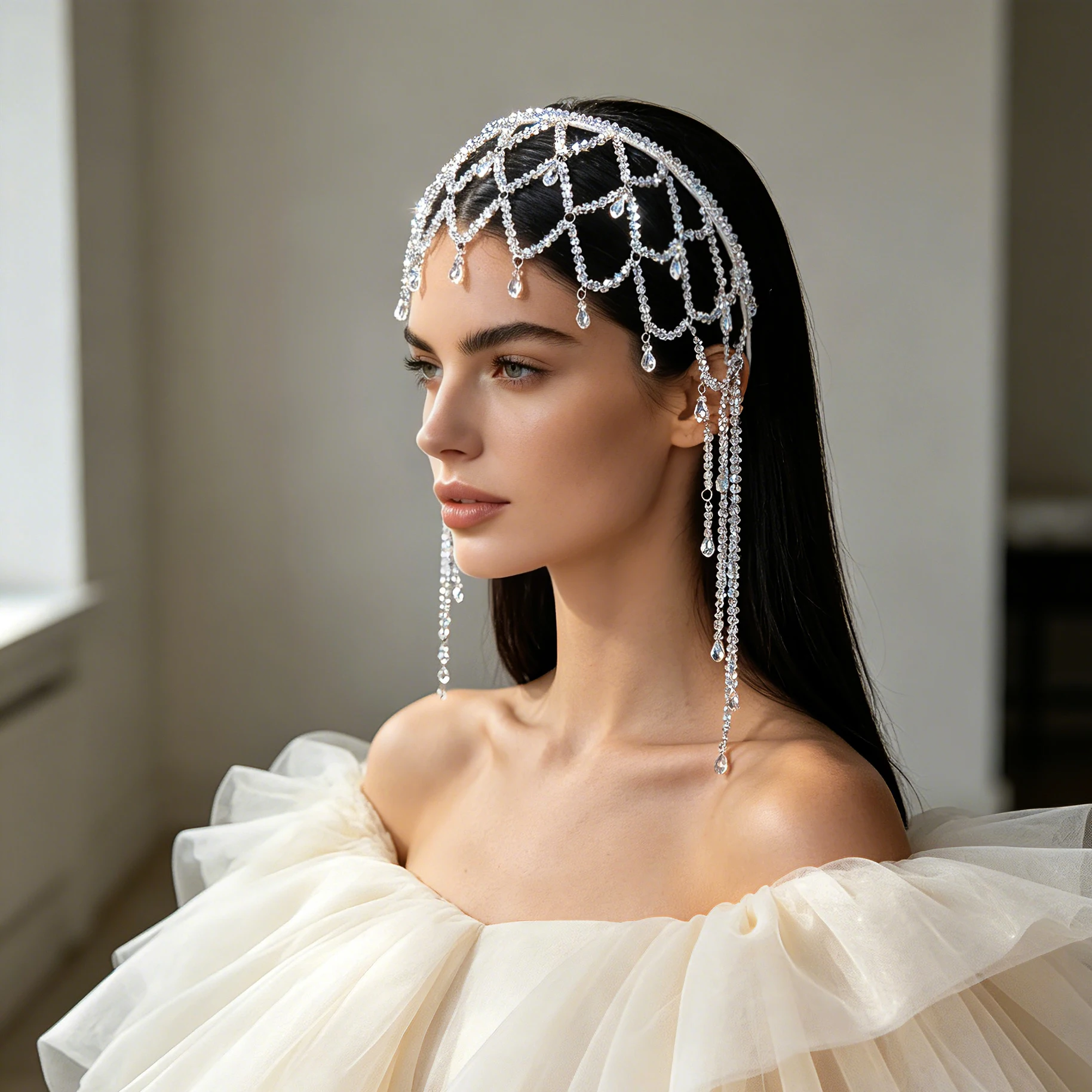 New Arrival Crystal Headband, Tassel Forehead Hair Accessory, Fashion Bridal Wedding Headpiece, Versatile Party Hair Chain SA160
New Arrival Crystal Headband, Tassel Forehead Hair Accessory, Fashion Bridal Wedding Headpiece, Versatile Party Hair Chain SA160