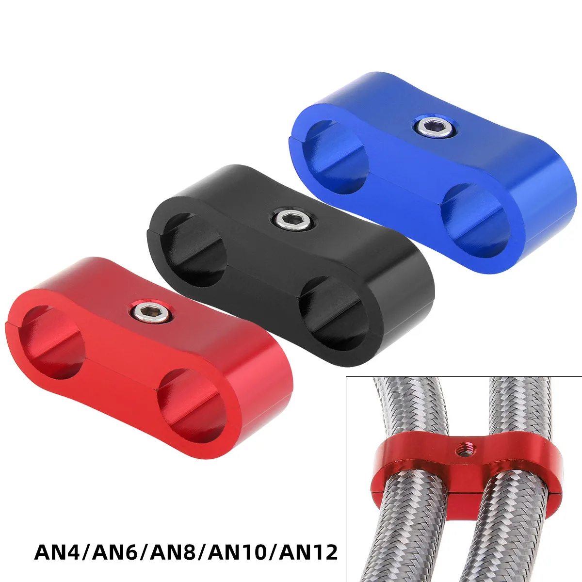 AN4 AN6 AN8 AN10 AN12 Oil Fuel Water Hose Tube Seprator Divider Clamp Aluminum Hose Fitting Adapter Mounting Clamps
AN4 AN6 AN8 AN10 AN12 Oil Fuel Water Hose Tube Seprator Divider Clamp Aluminum Hose Fitting Adapter Mounting Clamps
