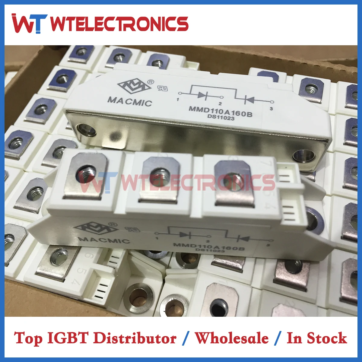 MMD110A160B Original MACMIC MMD110A 160B IGBT Module 
MMD110A160B Original MACMIC MMD110A 160B IGBT Module