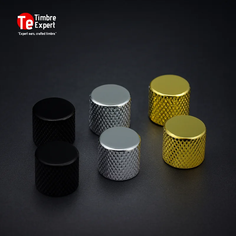 2Pcs Metal Guitar Knobs Knurled Metal Flat-top Style 18 Teeth& 19.5mm Diameter& 5.5mm Solid Shaft Knobs Volume Tone
2Pcs Metal Guitar Knobs Knurled Metal Flat-top Style 18 Teeth& 19.5mm Diameter& 5.5mm Solid Shaft Knobs Volume Tone