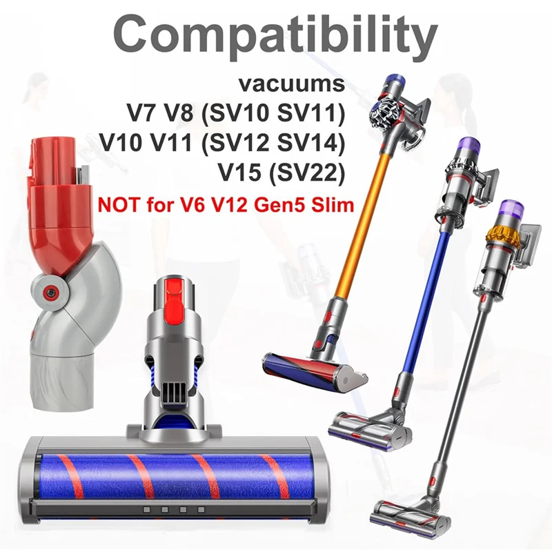 F-T для Dyson V7 V8 V10 V11 V15 Насадки для пылесосов Мягкая роликовая щетка для паркетного пола со светодиодной подсветкой для пыли Адаптер ближнего действия
F-T для Dyson V7 V8 V10 V11 V15 Насадки для пылесосов Мягкая роликовая щетка для паркетного пола со светодиодной подсветкой для пыли Адаптер ближнего действия