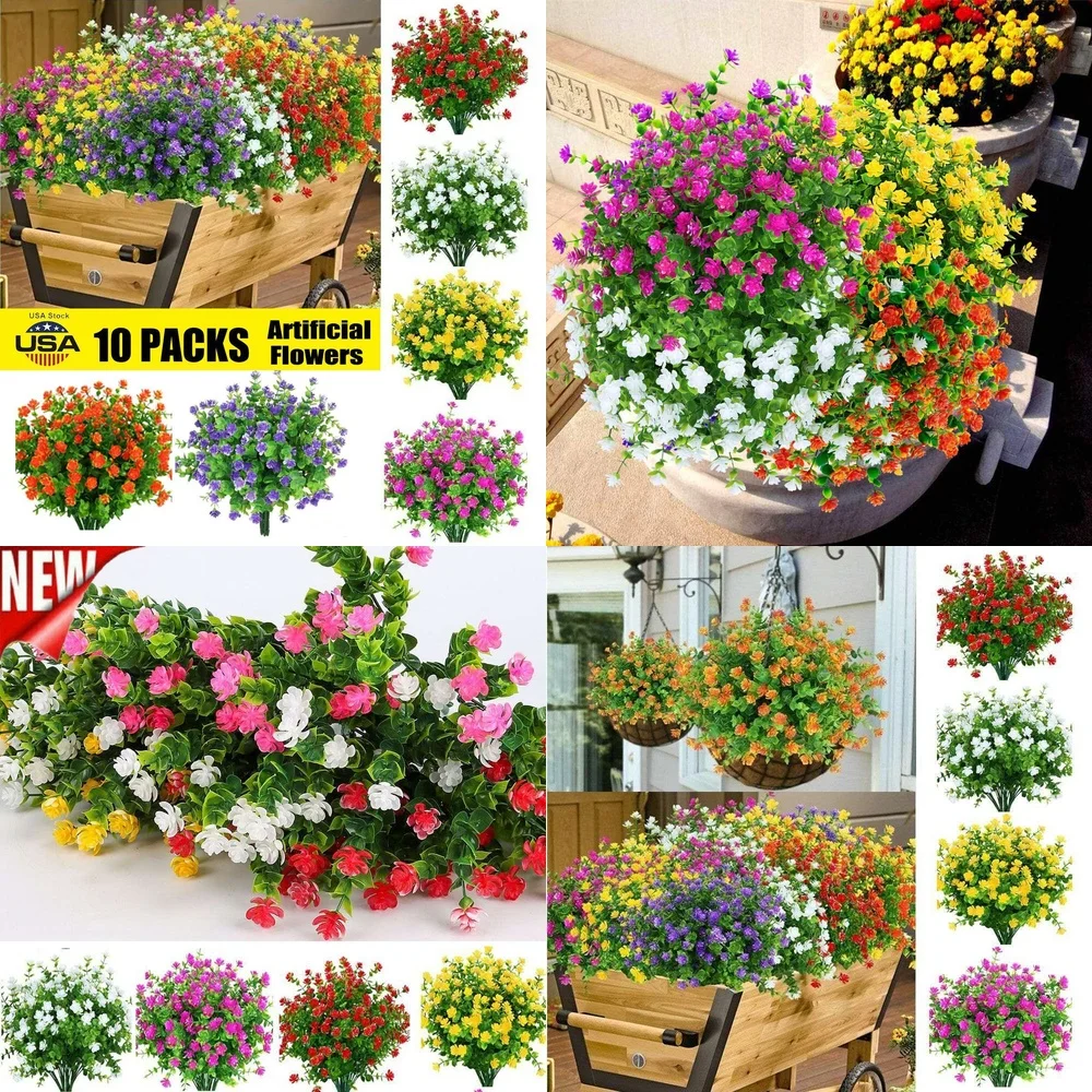 10pcs Artificial Flowers Outdoor UV Resistant Square Wood Fake Plants Bush Decor for Garden Patio Home Decoration Greenery
10pcs Artificial Flowers Outdoor UV Resistant Square Wood Fake Plants Bush Decor for Garden Patio Home Decoration Greenery