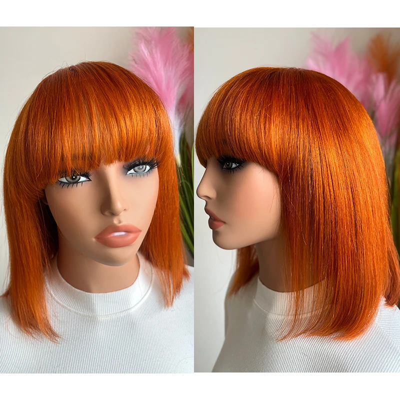 Human Hair Bob Wigs #350 Real Natural Hair Can Be Dyed and Heated Machine Made For Women 10inch Shouder Length 140g For Cospaly
Human Hair Bob Wigs #350 Real Natural Hair Can Be Dyed and Heated Machine Made For Women 10inch Shouder Length 140g For Cospaly