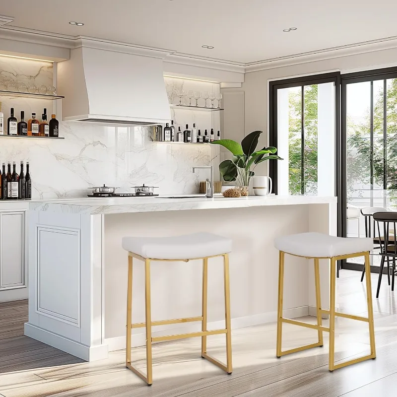 Bar Stools Set of 2 Counter Height 24 Inches Stools for Kitchen Counter Backless Modern Barstools Upholstered Stools
Bar Stools Set of 2 Counter Height 24 Inches Stools for Kitchen Counter Backless Modern Barstools Upholstered Stools