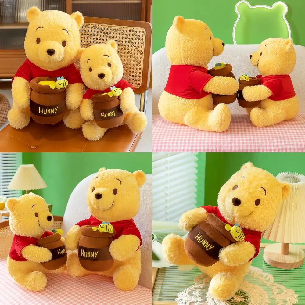 Kawaii Winnie the Pooh Plush Toy with Honey Jar Stuffed Doll Cute Cuddly Pillow for Kids Birthday Gift Soft Japanese Style Bear
Kawaii Winnie the Pooh Plush Toy with Honey Jar Stuffed Doll Cute Cuddly Pillow for Kids Birthday Gift Soft Japanese Style Bear
