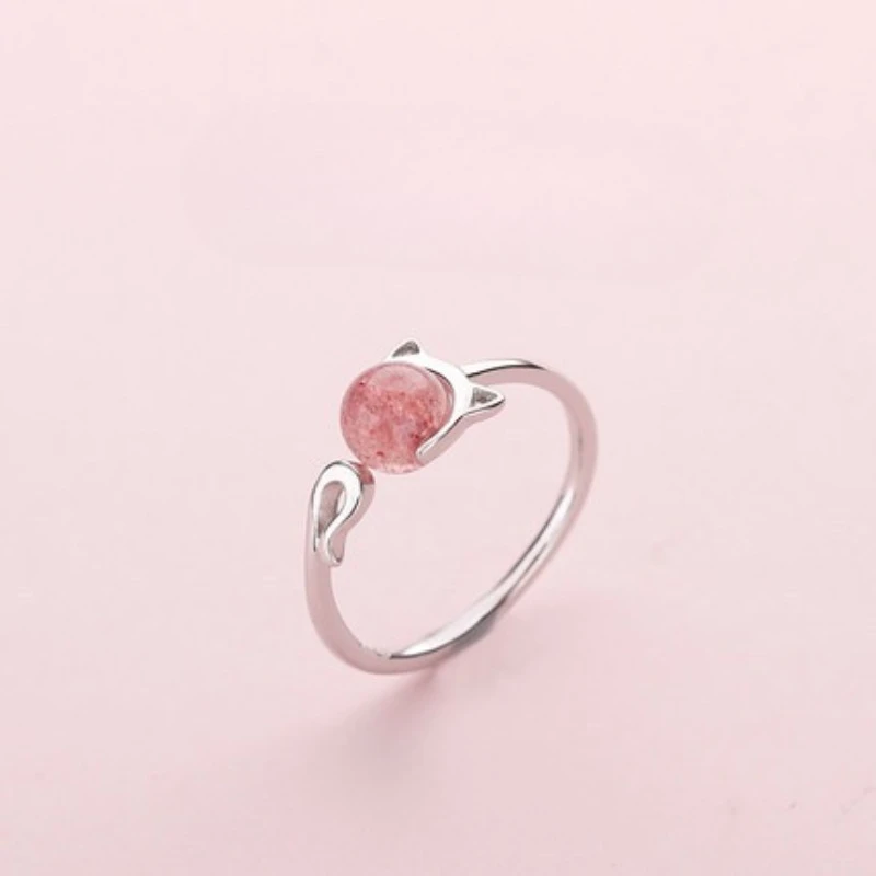 Korean Version Simple Fashionable Exquisite Sweet Cute Kitten Ring Gift for Girls 925 Sterling Silver Finger Ring for Women
Korean Version Simple Fashionable Exquisite Sweet Cute Kitten Ring Gift for Girls 925 Sterling Silver Finger Ring for Women