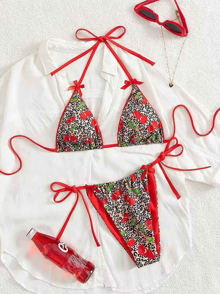 Vzvn Sexy Leopard Laced Up Bikini Set Women Split Swimsuit Beach Vacation Bikini 2026 New All Season Backless Bikini 2 Piece Set
Vzvn Sexy Leopard Laced Up Bikini Set Women Split Swimsuit Beach Vacation Bikini 2026 New All Season Backless Bikini 2 Piece Set