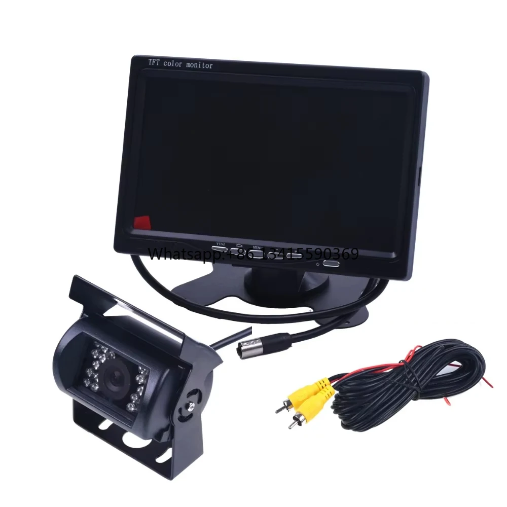 DC 12-24V Reverse Camera Monitor Assistance System HD RCA Plug 7 Inch Screen for Bus and Truck Parking Rear View Camera
DC 12-24V Reverse Camera Monitor Assistance System HD RCA Plug 7 Inch Screen for Bus and Truck Parking Rear View Camera