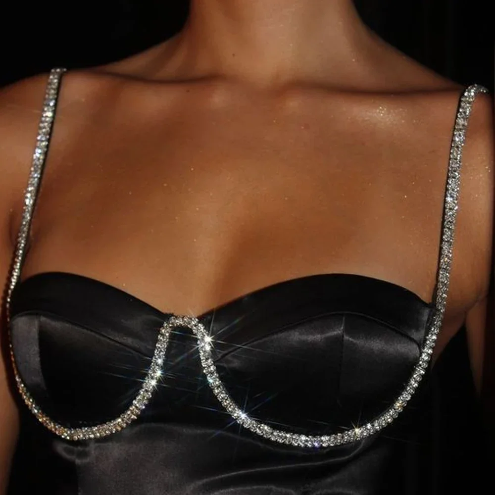 Simple Rhinestone Chest Bracket Bras Chain Body Jewelry For Women Handmade Dress Apparel Clothing Accessories Sewing Gift
Simple Rhinestone Chest Bracket Bras Chain Body Jewelry For Women Handmade Dress Apparel Clothing Accessories Sewing Gift