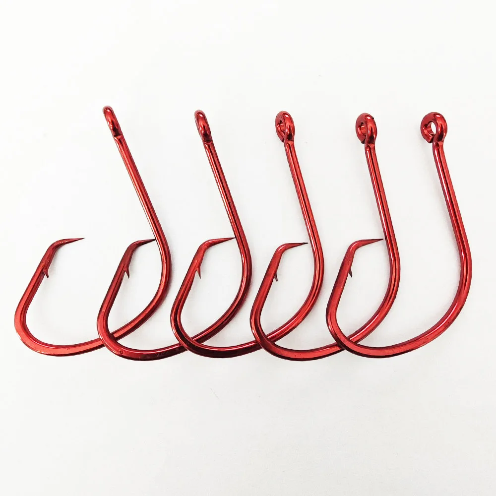 100PCS7381 Sport Circle High Carbon Steel Black Red Sport Circle Bait Fishing Hook 7381 Octopus Single Fishhooks
100PCS7381 Sport Circle High Carbon Steel Black Red Sport Circle Bait Fishing Hook 7381 Octopus Single Fishhooks