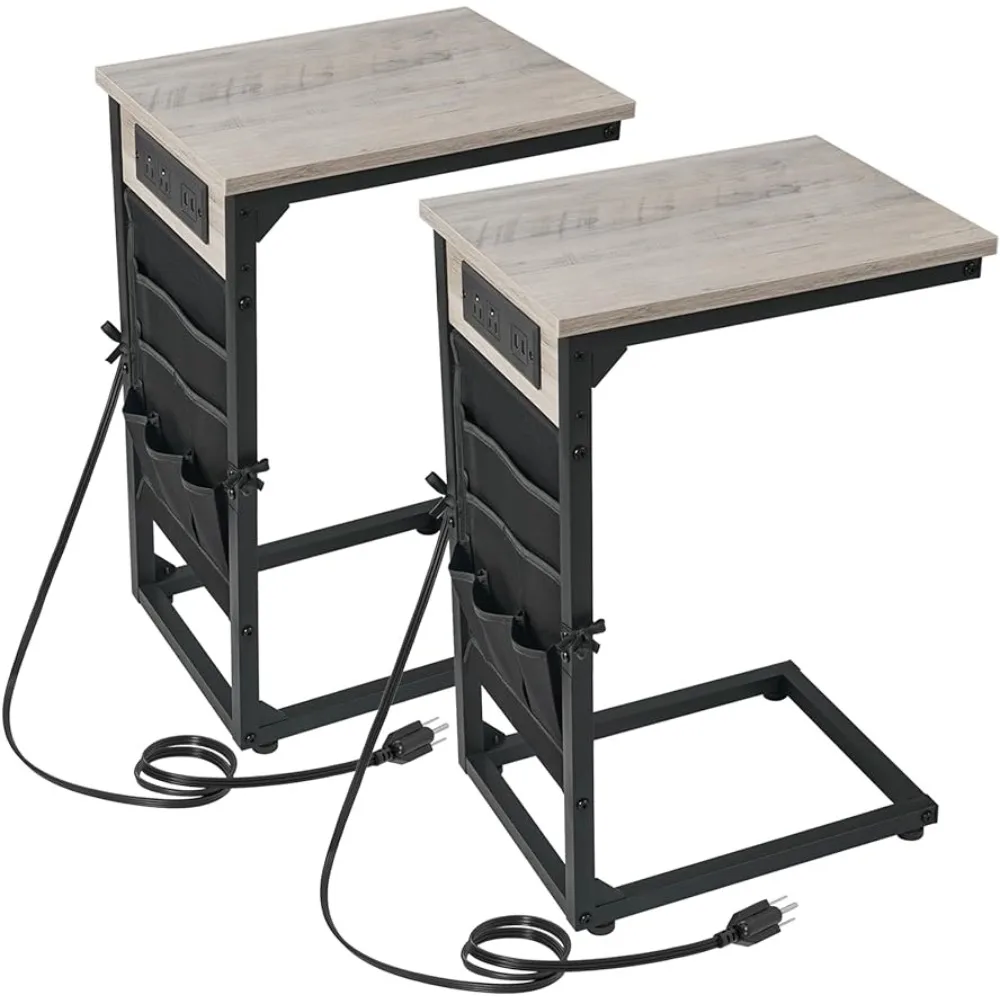 AMHANCIBLE C Table,Set of 2, Side Table for Living Room,Couch Tables That Slide Under with Charging Station,C Table End Table
AMHANCIBLE C Table,Set of 2, Side Table for Living Room,Couch Tables That Slide Under with Charging Station,C Table End Table
