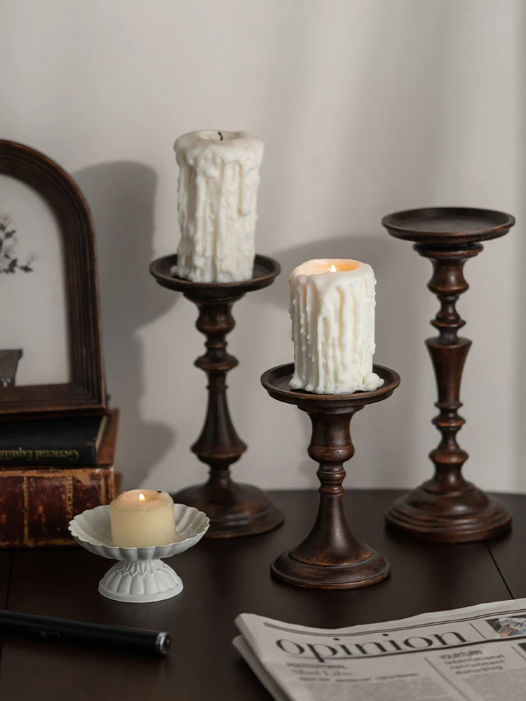 Pre-loved tall candle holders, European decorative ornaments, vintage props, resin, antique dining table, candle holder base
Pre-loved tall candle holders, European decorative ornaments, vintage props, resin, antique dining table, candle holder base