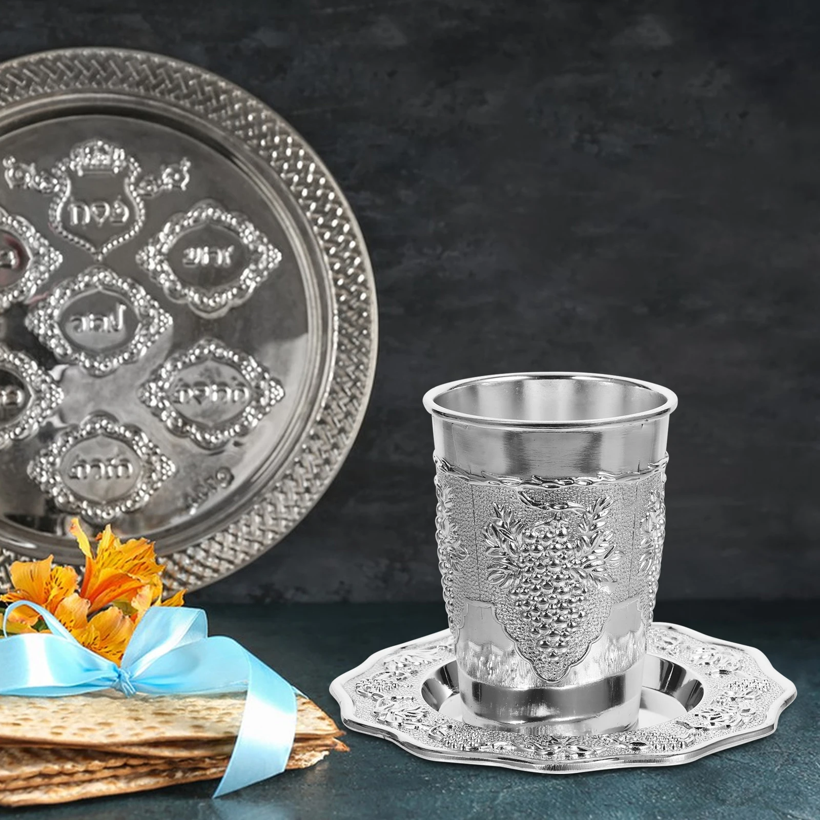 Blessing Glass Set Rosh Hashanah Decorations Jewish Shabbat Passover Ceremonial Cups Holiday Gifts Metal
Blessing Glass Set Rosh Hashanah Decorations Jewish Shabbat Passover Ceremonial Cups Holiday Gifts Metal
