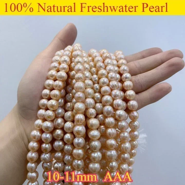10-11mm AAA Natural White Purple Orange Freshwater Silky Smooth Pearl Round Bead Jewelry Make DIY Necklace Bracelet Accessories
10-11mm AAA Natural White Purple Orange Freshwater Silky Smooth Pearl Round Bead Jewelry Make DIY Necklace Bracelet Accessories