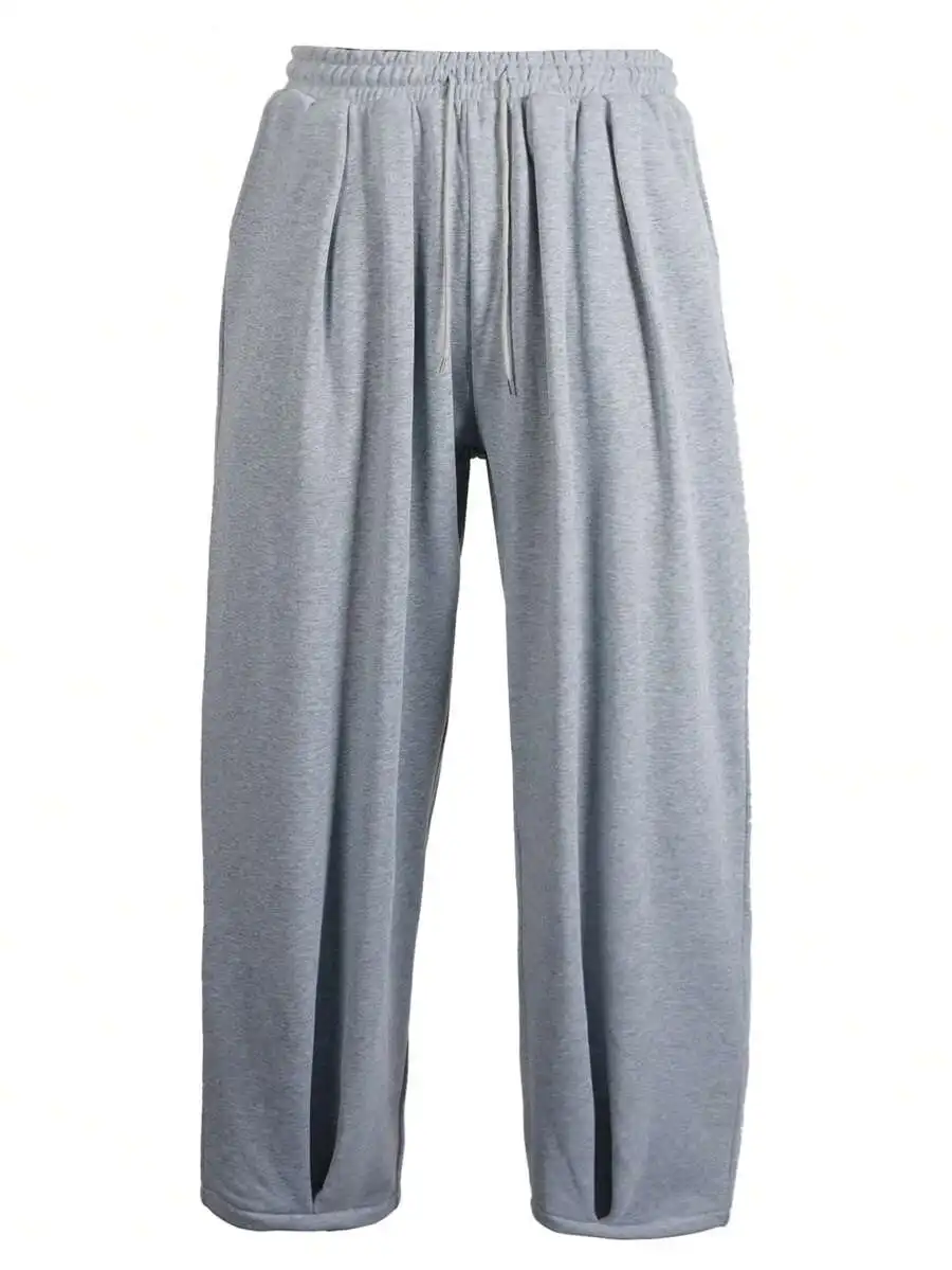 Mens Wide-Leg Drawstring Waist Casual Harem Trousers, Relaxed Streetwear Style
Mens Wide-Leg Drawstring Waist Casual Harem Trousers, Relaxed Streetwear Style