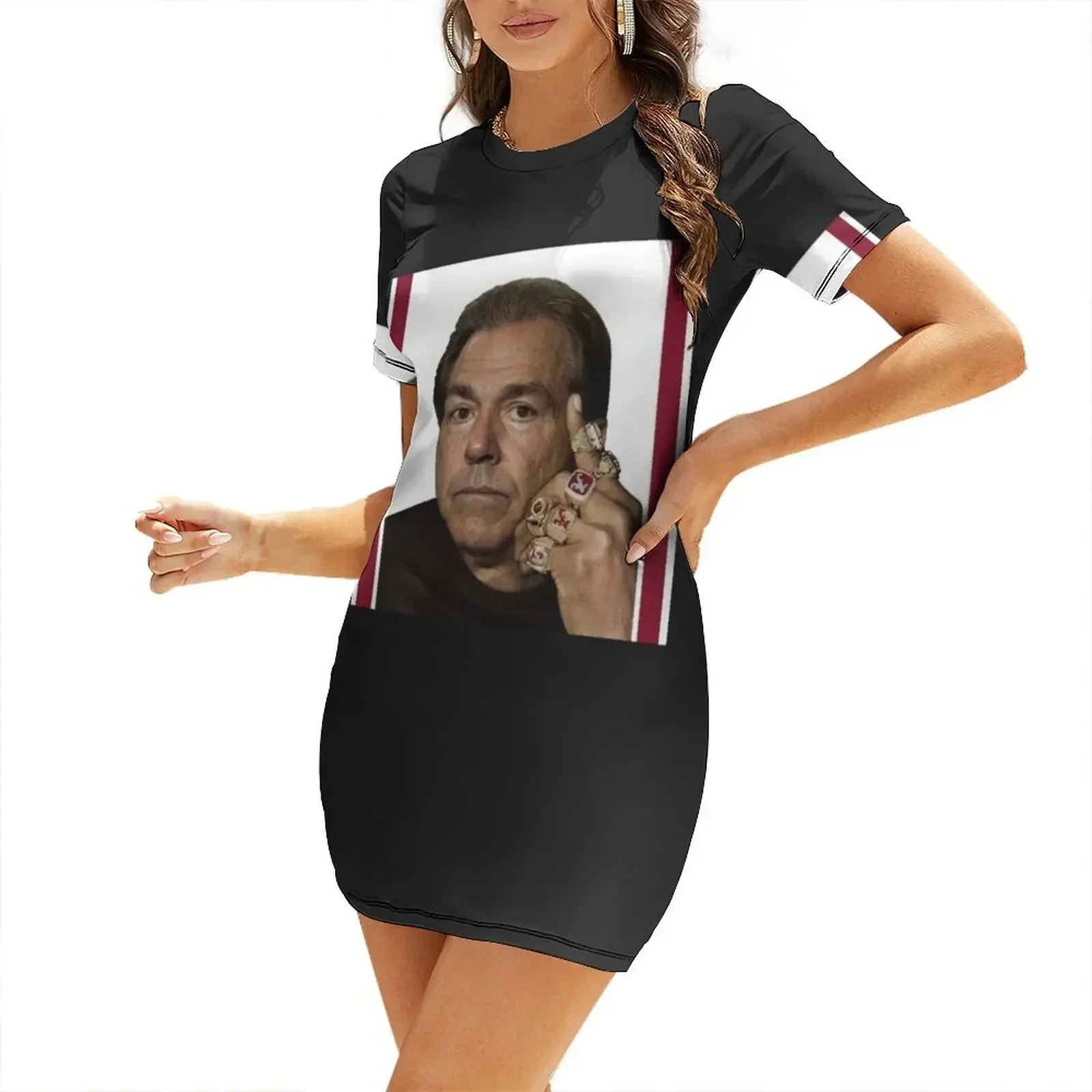 Nick Saban College Football National Championship Champion T-Shirt Chiffon Top Short-Sleeved Dress
Nick Saban College Football National Championship Champion T-Shirt Chiffon Top Short-Sleeved Dress