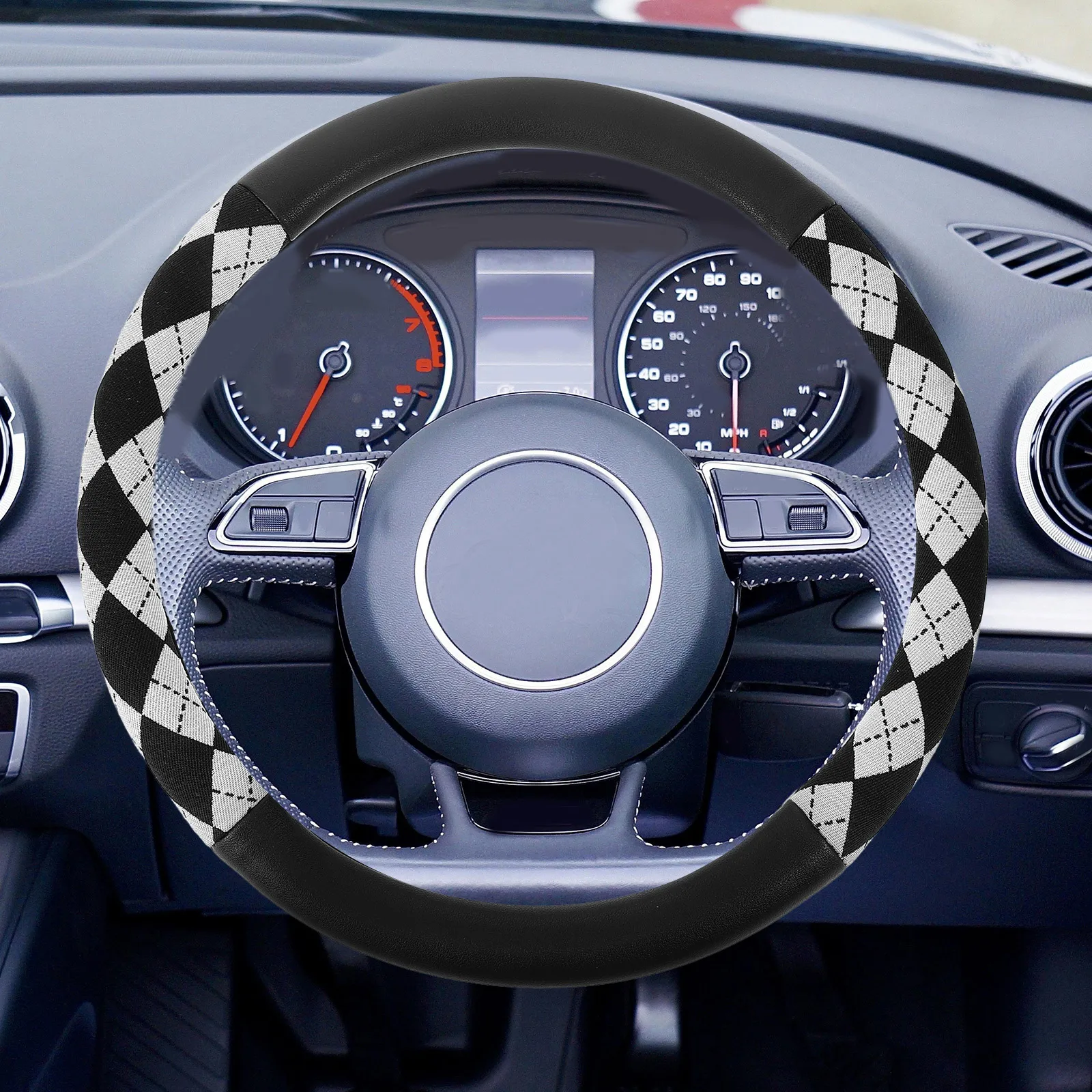 Steering Wheel Cover Car Accessories Anti Slip Diamond Pattern Comfortable Long Lasting Most Cars Compatible
Steering Wheel Cover Car Accessories Anti Slip Diamond Pattern Comfortable Long Lasting Most Cars Compatible