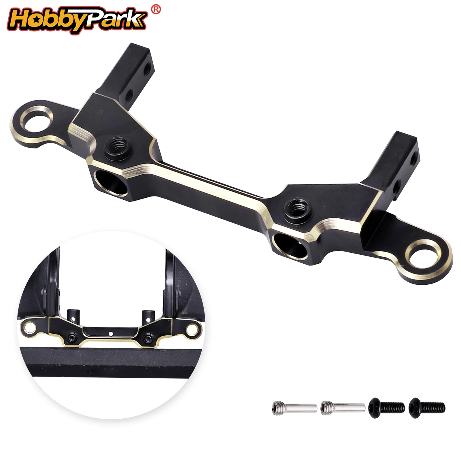 HobbyPark Brass Rear Bumper Mount Servo Mounting Bracket Stand for 1/10 Axial SCX10 III Upgrades JLU
HobbyPark Brass Rear Bumper Mount Servo Mounting Bracket Stand for 1/10 Axial SCX10 III Upgrades JLU