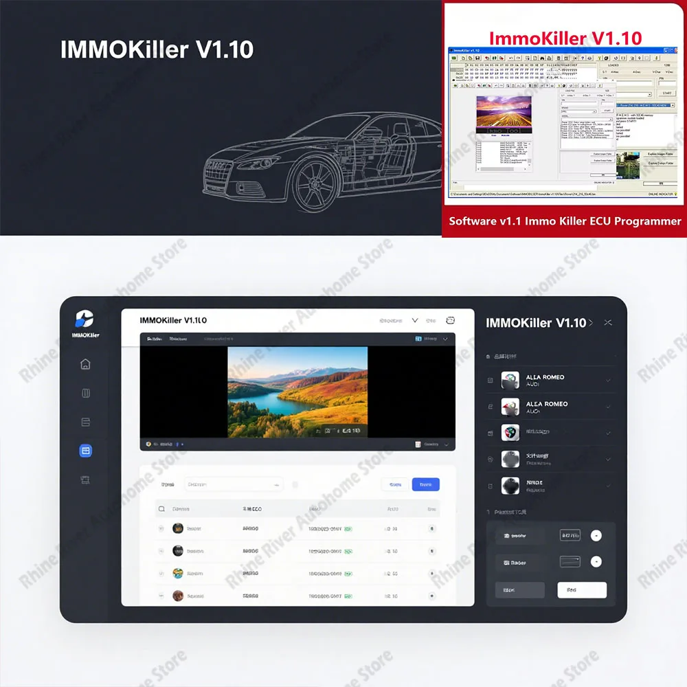 Новый программатор ECU ImmoKiller V1.10 IMMO Off Tool для ремонта автомобилей, иммобилайзер с байпасом и снятия изоляции, программное обеспечение для автоматической диагностики кодирования
Новый программатор ECU ImmoKiller V1.10 IMMO Off Tool для ремонта автомобилей, иммобилайзер с байпасом и снятия изоляции, программное обеспечение для автоматической диагностики кодирования