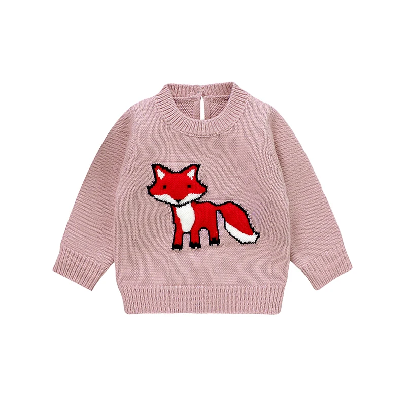 Cute Fox Print Long Sleeve O-neck Baby Autumn Winter Sweaters Knitted Acrylic 6-36 Months Newborn Infant Sweatshirt
Cute Fox Print Long Sleeve O-neck Baby Autumn Winter Sweaters Knitted Acrylic 6-36 Months Newborn Infant Sweatshirt