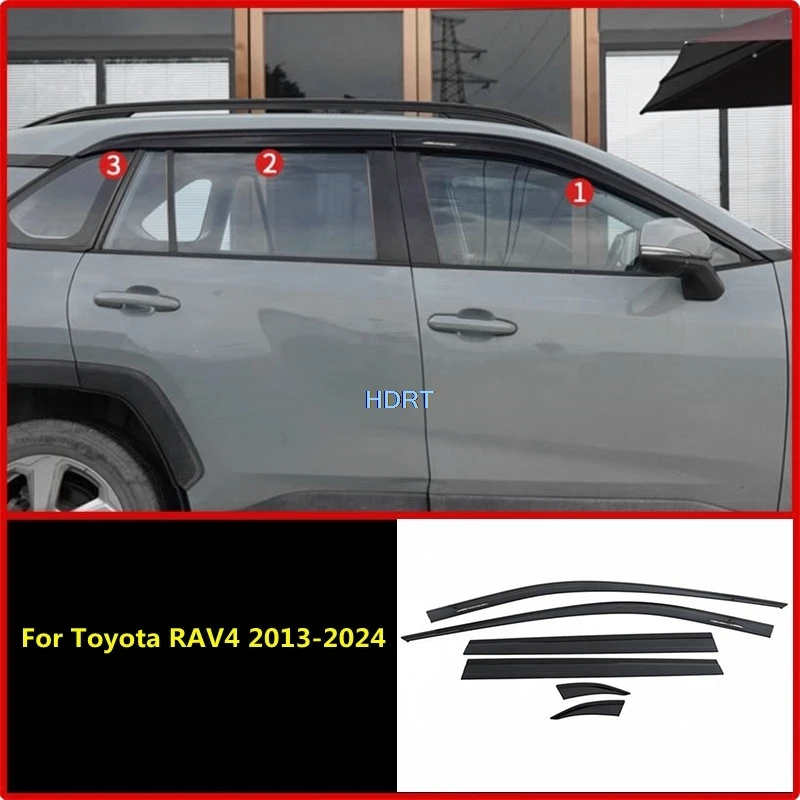 Car Style Window Visor Weather Shield For Toyota RAV4 2013-2024 Vent Awning Shelter Sun Rain Eyebrow Cover Deflector Accessories
Car Style Window Visor Weather Shield For Toyota RAV4 2013-2024 Vent Awning Shelter Sun Rain Eyebrow Cover Deflector Accessories