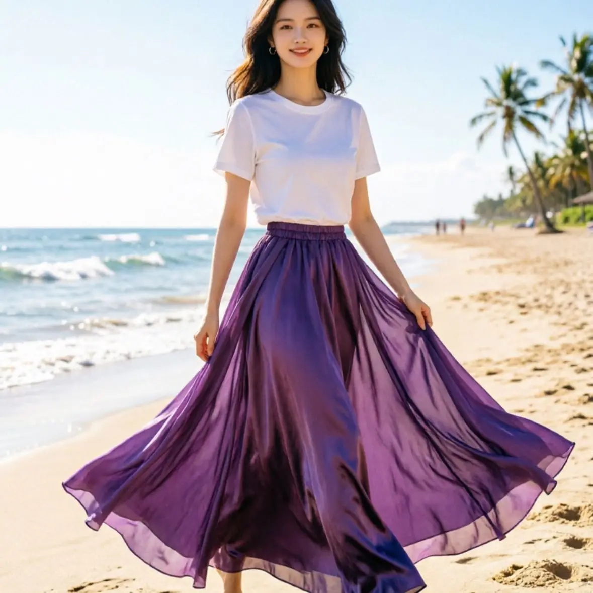 Unisex Glossy 2 Layers Mesh Satin Silk Sexy Women High Waist Skirt Print Loose Sleeping Long Bottoms
Unisex Glossy 2 Layers Mesh Satin Silk Sexy Women High Waist Skirt Print Loose Sleeping Long Bottoms