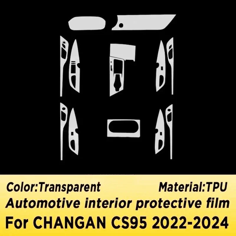 For CHANGAN CS95 2022-2024 Car Accessories Car Door Center Console Media Dashboard Navigation TPU Anti-scratch Protector Film
For CHANGAN CS95 2022-2024 Car Accessories Car Door Center Console Media Dashboard Navigation TPU Anti-scratch Protector Film